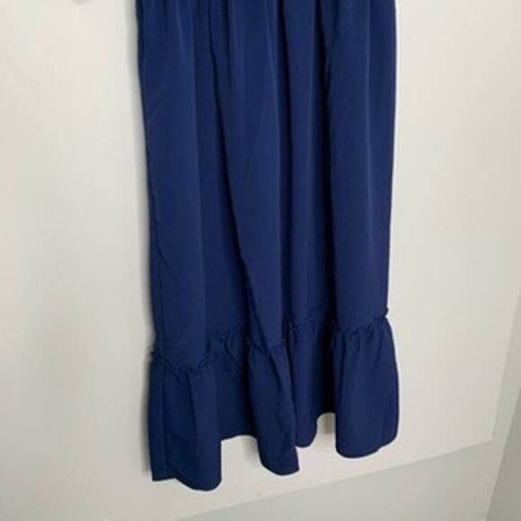 Hill House The Luisa Nap Blue Navy Crepe Dress Womens New Size XL - Picture 5 of 16